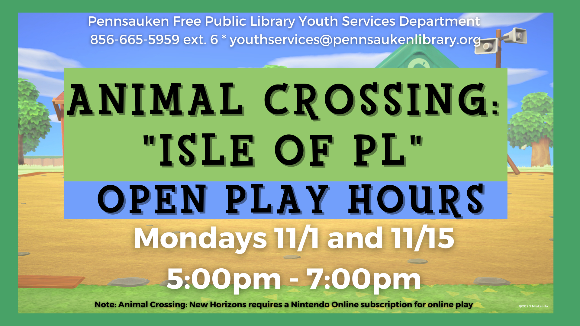 Animal Crossing Open Play