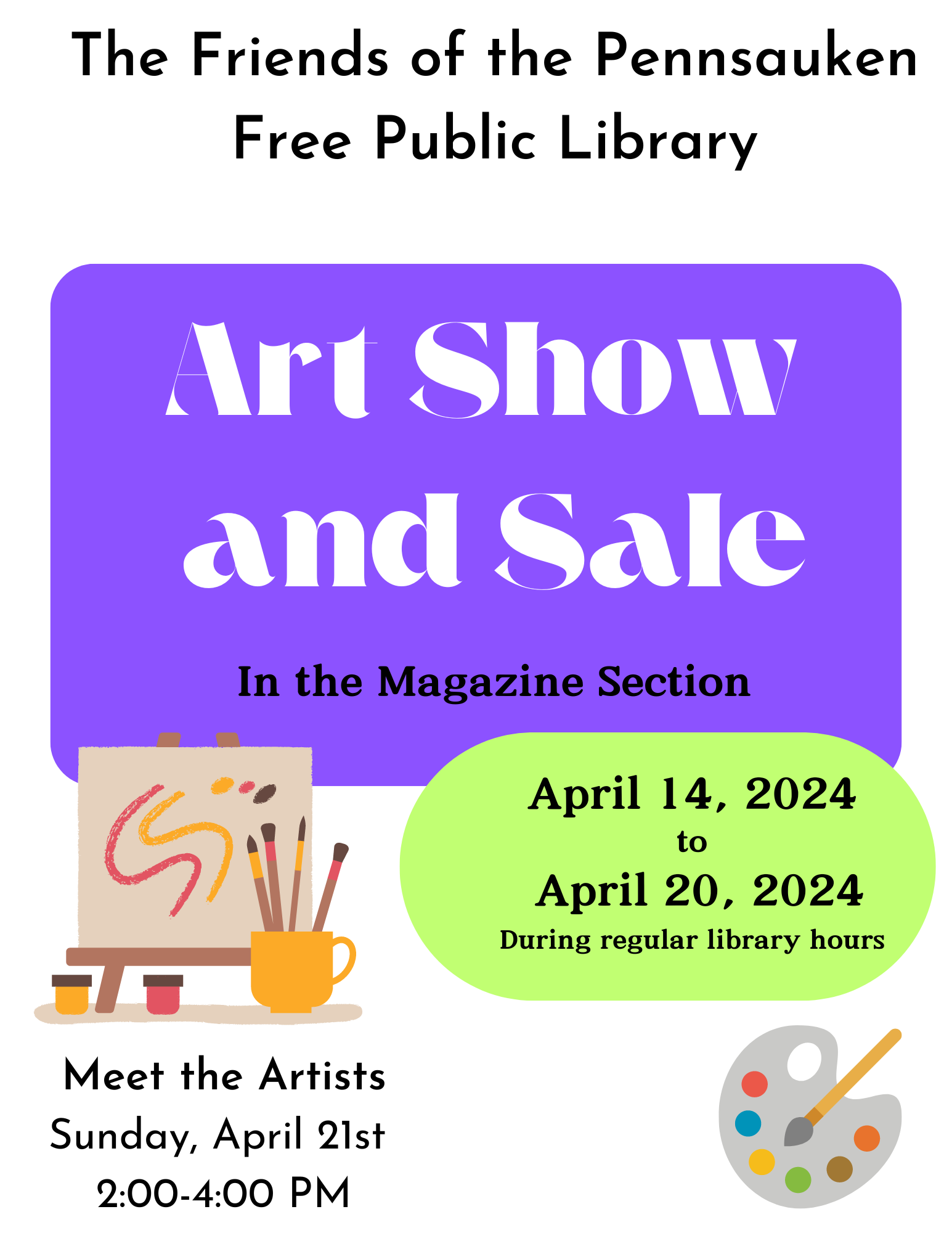 Friends of the Library Art Show information