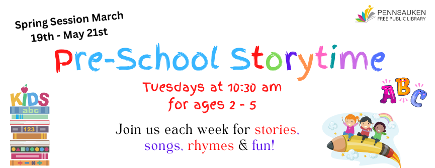 Storytime at 10:30am every tuesday